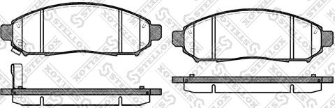 Stellox 002 014-SX - Brake Pad Set, disc brake autospares.lv