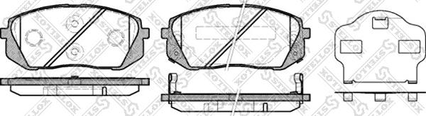 Stellox 002 010-SX - Brake Pad Set, disc brake autospares.lv