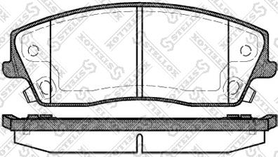 Stellox 002 013-SX - Brake Pad Set, disc brake autospares.lv