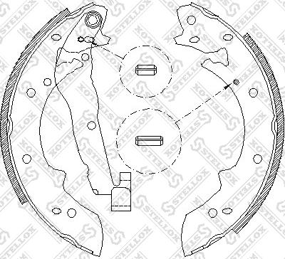 Stellox 038 101-SX - Brake Shoe Set autospares.lv