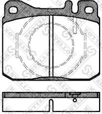 Stellox 021 040-SX - Brake Pad Set, disc brake autospares.lv