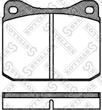 BENDIX 571255BAS - Brake Pad Set, disc brake autospares.lv