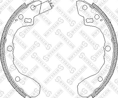 Stellox 071 101-SX - Brake Shoe Set autospares.lv