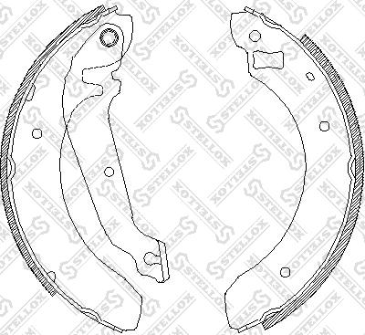 Stellox 073 100-SX - Brake Shoe Set autospares.lv