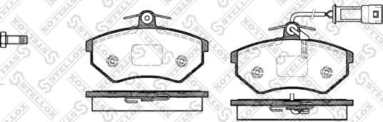 Stellox 145 042-SX - Brake Pad Set, disc brake autospares.lv