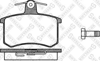 Stellox 146 010-SX - Brake Pad Set, disc brake autospares.lv