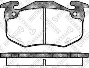 Stellox 155 080B-SX - Brake Pad Set, disc brake autospares.lv