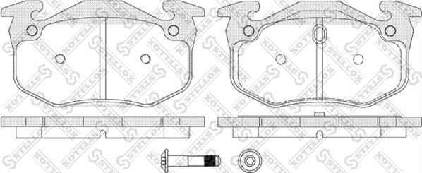 Stellox 155 070B-SX - Brake Pad Set, disc brake autospares.lv