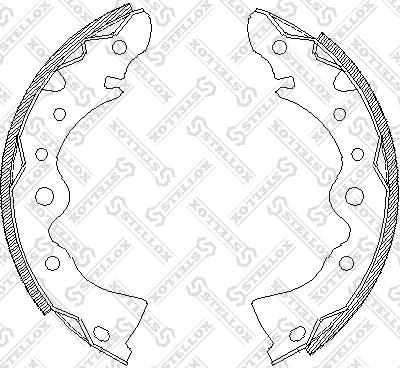 Stellox 155 100-SX - Brake Shoe Set autospares.lv