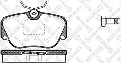 Stellox 156 000-SX - Brake Pad Set, disc brake autospares.lv