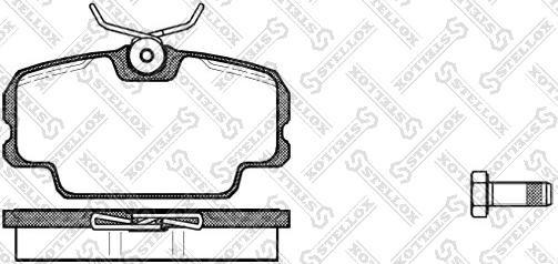 Stellox 156 010-SX - Brake Pad Set, disc brake autospares.lv