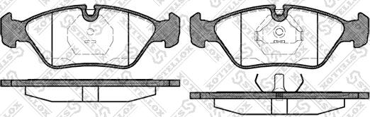 Stellox 150 000B-SX - Brake Pad Set, disc brake autospares.lv