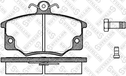 Stellox 157 014-SX - Brake Pad Set, disc brake autospares.lv