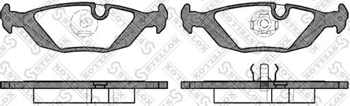 Stellox 166 000-SX - Brake Pad Set, disc brake autospares.lv