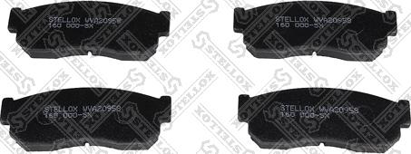 Stellox 160 000-SX - Brake Pad Set, disc brake autospares.lv