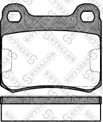 Stellox 168 010-SX - Brake Pad Set, disc brake autospares.lv