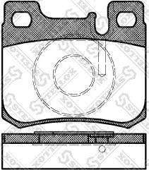 Stellox 168 020B-SX - Brake Pad Set, disc brake autospares.lv