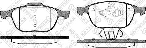 Stellox 1093 000BL-SX - Brake Pad Set, disc brake autospares.lv