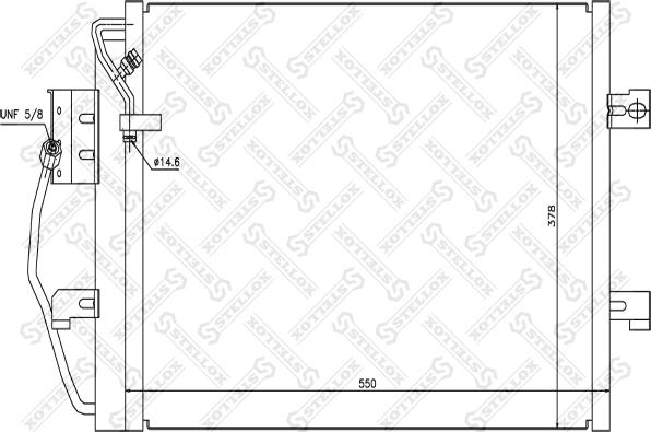 Stellox 10-45122-SX - Condenser, air conditioning autospares.lv