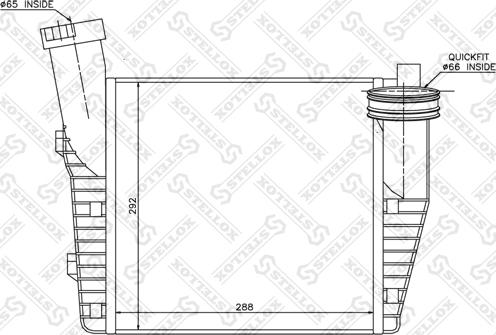 Stellox 10-40083-SX - Intercooler, charger autospares.lv