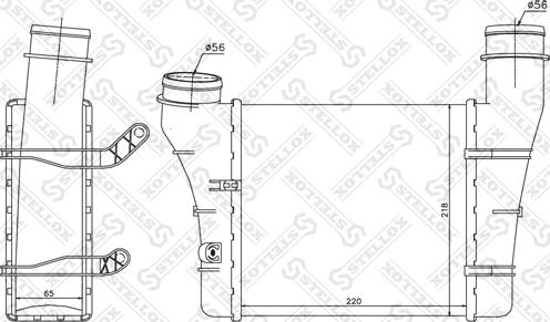 Stellox 10-40101-SX - Intercooler, charger autospares.lv