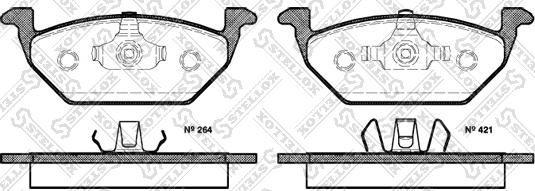 Stellox 1041 010L-SX - Brake Pad Set, disc brake autospares.lv