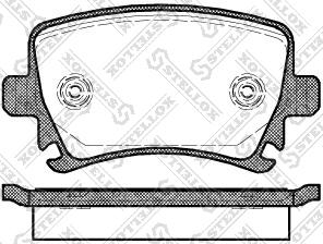 Stellox 1042 000B-SX - Brake Pad Set, disc brake autospares.lv