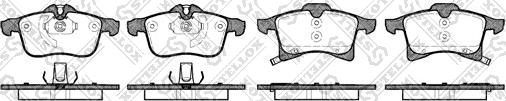 Stellox 1047 002-SX - Brake Pad Set, disc brake autospares.lv