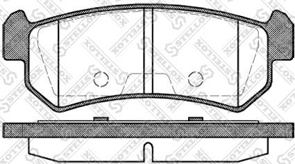 Stellox 1059 000-SX - Brake Pad Set, disc brake autospares.lv