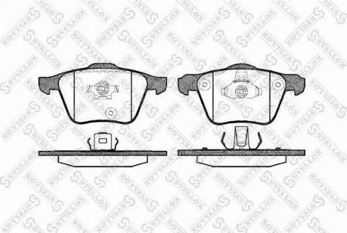 Stellox 1054 000L-SX - Brake Pad Set, disc brake autospares.lv