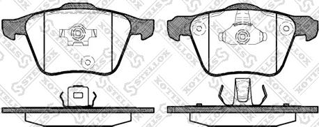 Stellox 1054 000-SX - Brake Pad Set, disc brake autospares.lv