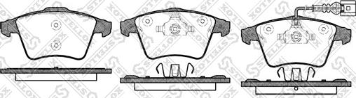 Stellox 1056 001-SX - Brake Pad Set, disc brake autospares.lv