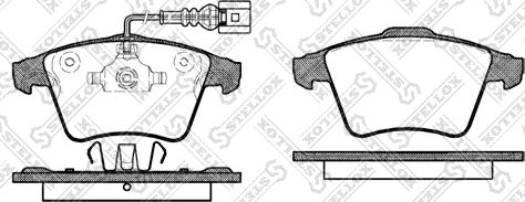 Stellox 1056 022-SX - Brake Pad Set, disc brake autospares.lv