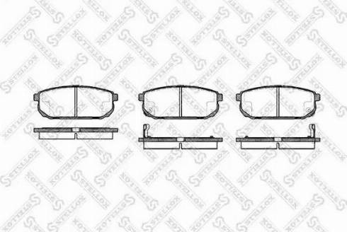 Stellox 1053 002L-SX - Brake Pad Set, disc brake autospares.lv