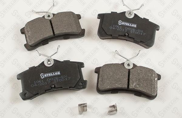 Stellox 1061 002B-SX - Brake Pad Set, disc brake autospares.lv