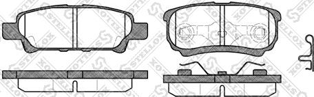 Stellox 1062 002-SX - Brake Pad Set, disc brake autospares.lv