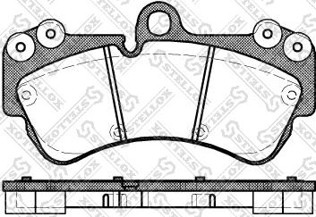 Stellox 1005 000B-SX - Brake Pad Set, disc brake autospares.lv