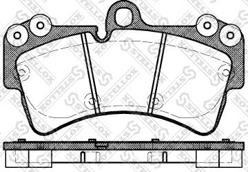 Stellox 1006 000B-SX - Brake Pad Set, disc brake autospares.lv