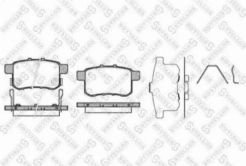 Stellox 1002 000L-SX - Brake Pad Set, disc brake autospares.lv