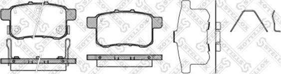 Stellox 1002 000-SX - Brake Pad Set, disc brake autospares.lv