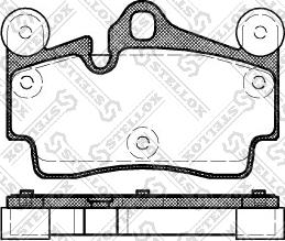 Stellox 1007 000-SX - Brake Pad Set, disc brake autospares.lv