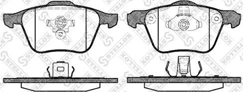 Stellox 1081 000-SX - Brake Pad Set, disc brake autospares.lv