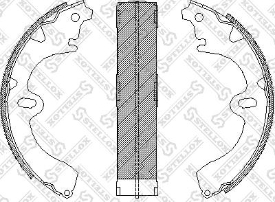 Stellox 108 100-SX - Brake Shoe Set autospares.lv