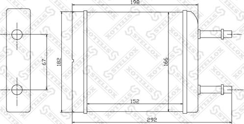 Stellox 10-35050-SX - Heat Exchanger, interior heating autospares.lv