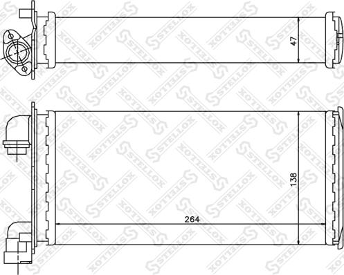 Stellox 10-35078-SX - Heat Exchanger, interior heating autospares.lv