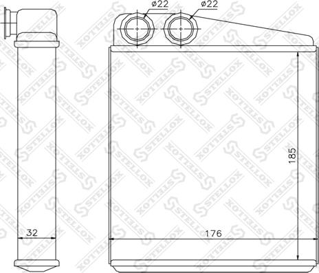 Stellox 10-35117-SX - Heat Exchanger, interior heating autospares.lv