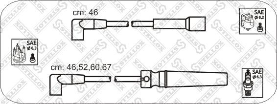 Stellox 10-30043-SX - Ignition Cable Kit autospares.lv