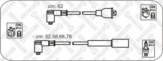 Stellox 10-38487-SX - Ignition Cable Kit autospares.lv