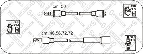 Stellox 10-38105-SX - Ignition Cable Kit autospares.lv