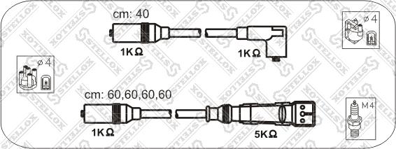 Stellox 10-38330-SX - Ignition Cable Kit autospares.lv